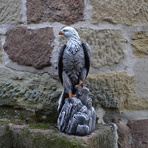 gartendekoparadies.de Mächtiger Adler, Steinfigur, H. 50 cm, 14 kg,...